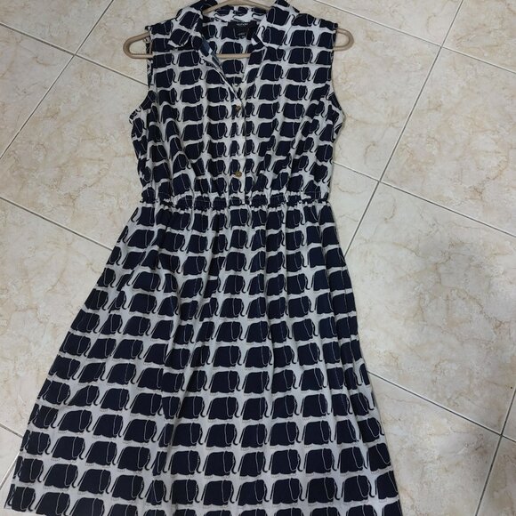 Alfani Elephant Print Dress 6P Great Summer Sleeveless Dress - Picture 7 of 10